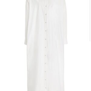 Favorite Daughter White Button-Front Maxi Shirt Dress